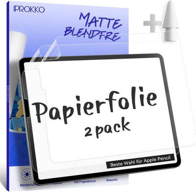 2 Stück like Paper Folie Kompatibel Mit Ipad Pro 12.9 Zoll 2022/2021/2020/2018 M