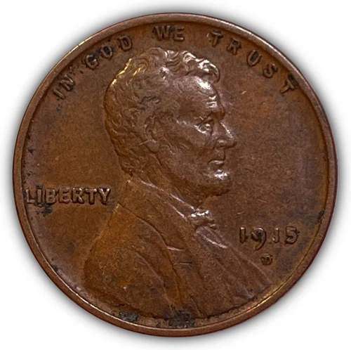 1915-D Lincoln Wheat Cent Extremely Fine XF Coin #24113