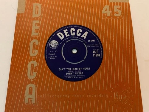 DANNY RIVERS Can't You Hear My Heart RGM JOE MEEK 1960 UK Decca F11294 EXCELLENT
