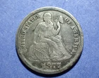 1877 Seated Liberty Dime  VF