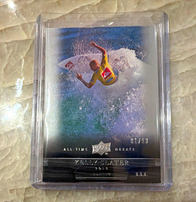 Upper Deck 2012 UD All-Time Greats Kelly Slater Surfing #59 01/99 U.S.A.