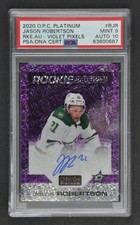 2020 OPC Platinum JASON ROBERTSON Rookie Autographs VIOLET PIXELS PSA 9 Auto 10