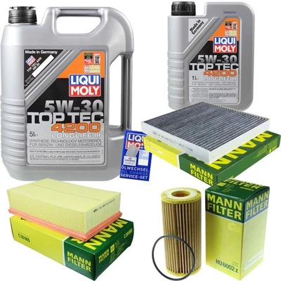 INSPEKTIONSKIT FILTER LIQUI MOLY ÖL 6L 5W-30 für VW Golf VII 5G1 BE1 2.0 GTI - Bild 1 von 4
