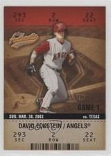 2003 Fleer Authentix David Eckstein #60 0w8