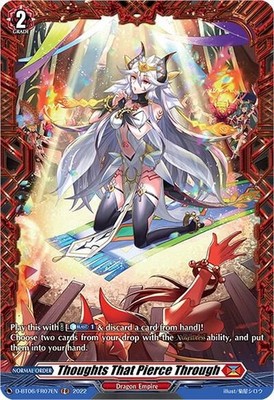 Thoughts That Pierce Through (FR) FR D-BT06: Blazing Dragon Reborn D-BT06/FR07EN