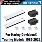Exhaust Hanger Bracket For 1985 2022 Harley Touring Chrome Black CNC Rubber Kit