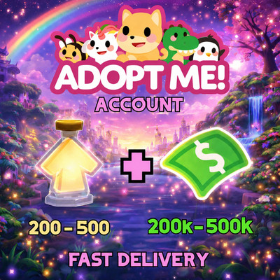 Adopt Me Age-Up Help (200 500 Potions, 200 500K Bucks)   Fast Delivery