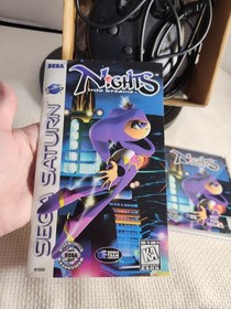 Nights Into Dreams (Sega Saturn) COMPLETE w/ Box manual game control pad EUC