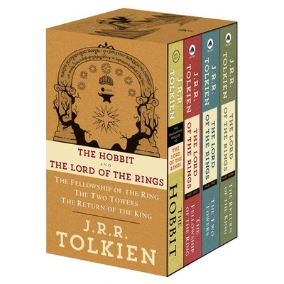 The Lord of the Rings & The Hobbit 4-Book Box Set J.R.R. Tolkien Paperback New