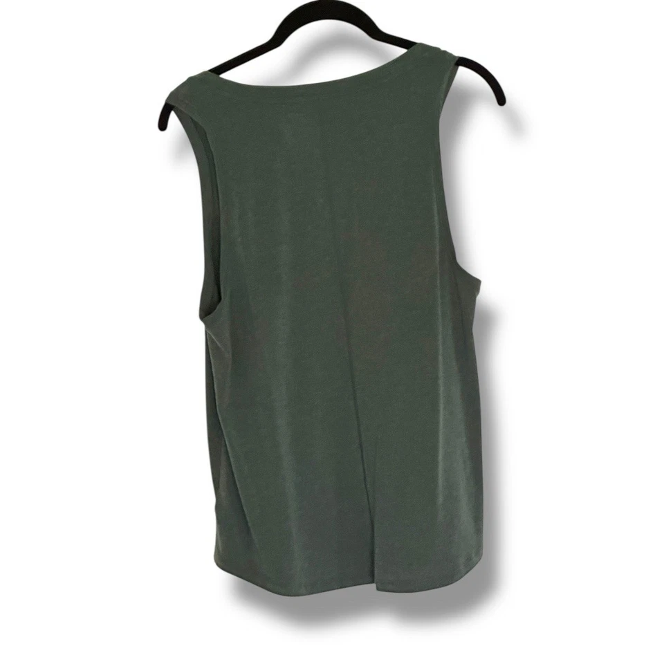 Camiseta sin mangas Gap Fit Muscle entrenamiento atlético verde oliva S Foto 2 de 4