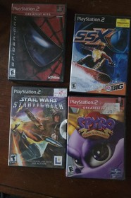 Sony Playstation 2 Video Game Console Bundle Controller Memory Card 22 Games