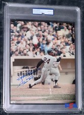 Signed Willie Mays Photo 8x10 w/Happy Fathers...