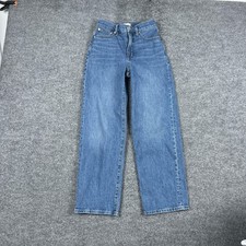 Madewell Jeans Womens 25 Medium Wash Blue The Perfect Vintage Wide Leg High Rise