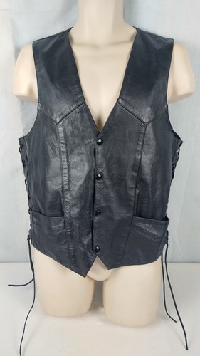 first genuine leather Adults motorcycle Vest Size 42