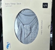 3 pack Unisex Small Organic Cotton Baby Sleep Sack 0-6 Months