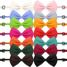 120 Pcs Dog Bow Ties with Adjustable Collar Puppy Neckties Bulk Cat Bowtie Co...