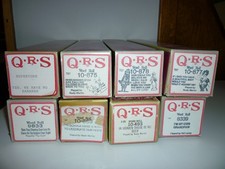 Lot 2 Vintage QRS Player Piano Music Rolls Set of 8 Word and/or Instrumental