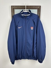 Vintage 90's Nike USA Football Blue Jacket Soccer Mens Train Track Top Size XL