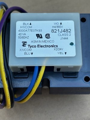tyco Transformer, 40Va Pri: 380V, Sec: 24V, 821J482 new