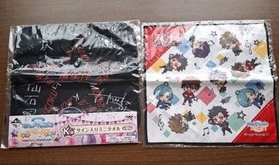 Ensemble Stars! Mini Towels (2)  Signed + Illustrated  Cotton  Unused w/