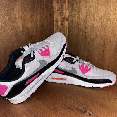 Nike Air Max 90 US 15 Men Grey White Black Pink Retro Run -Dunkin' Donuts- NIB