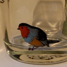 Anthropologie Molly Hatch “Maybe Someday” Juice Glass Bird and Tree