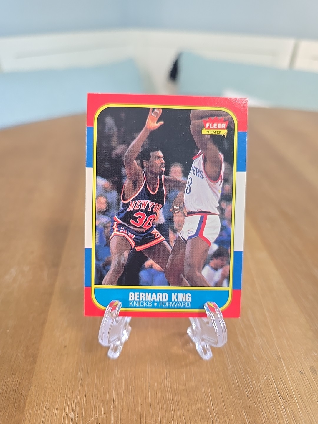 Bernard King 1986-87 Fleer New York Knicks Basketball Card #60
