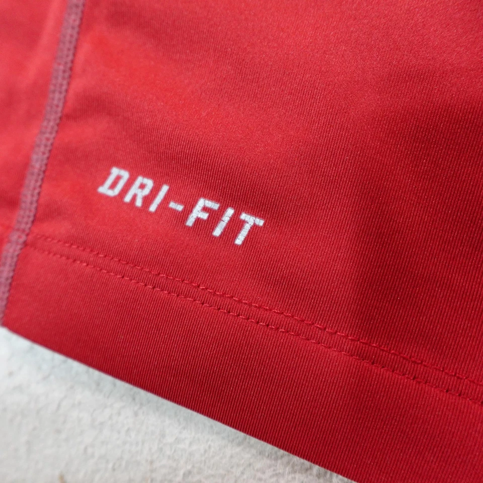 Nike Pro Combat Dri FIT Long Sleeve Shirt Mens 2XL Red Athletic Fitted XXL Gym - Image 4 of 4