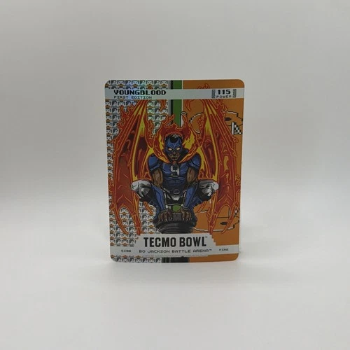 Bo Jackson Battle Arena Tecmo Bowl Youngblood Endzone Fire Battlefoil Card