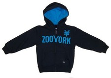 Little Boys Size XS 4/5 Full Zip Hooded Fleece Sweatshirt NWT by ZooYork