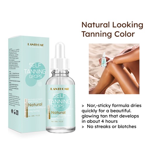 10PC New Self Tanning Drops Sunless Natural Tan Oil Face Tones Body Cruelty Free - Picture 13 of 16