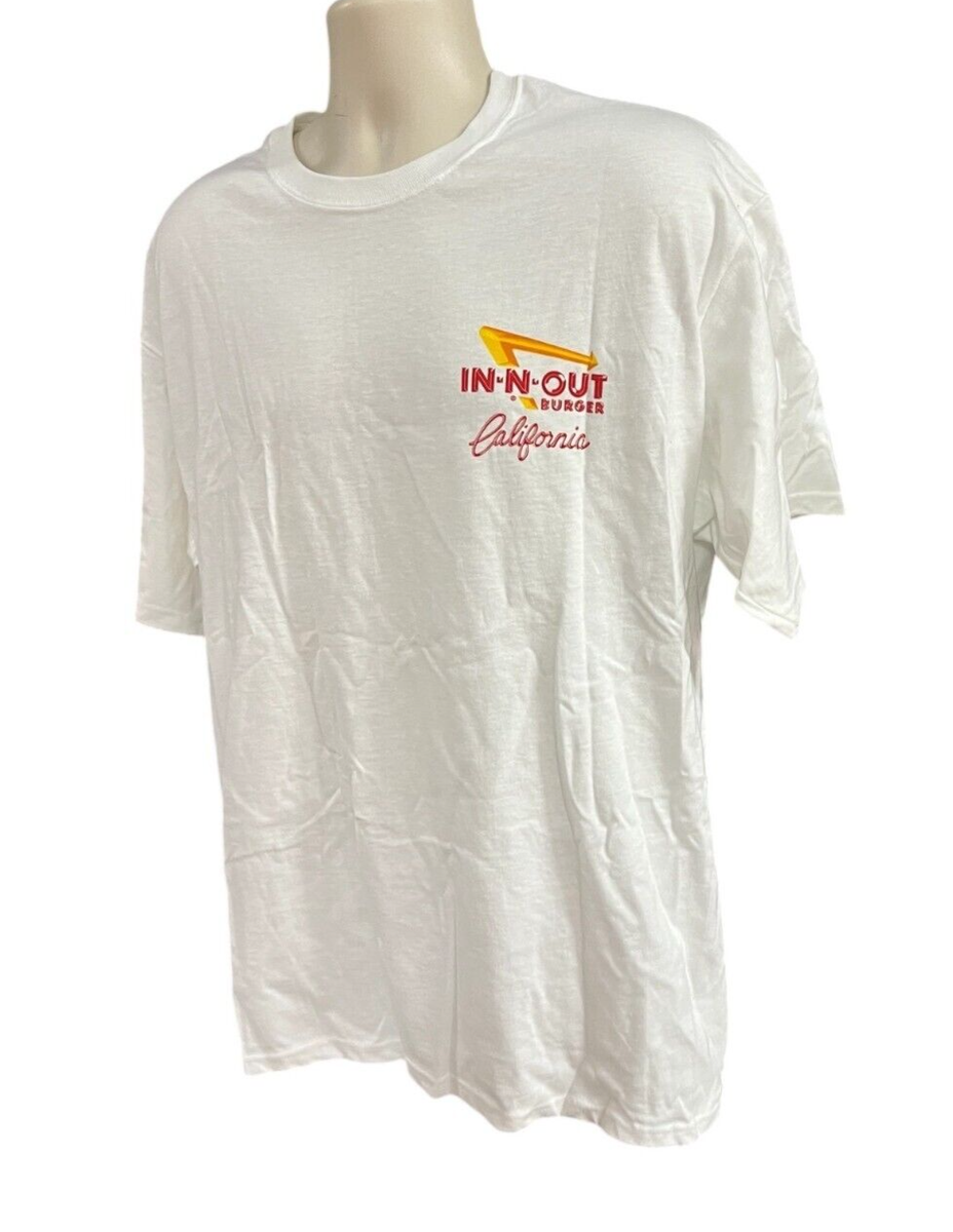 In-N-Out Burger California T-Shirt White Graphic Print Cotton