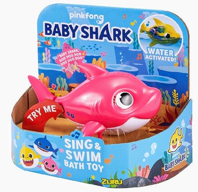 Babyshark Baby Shark Bath Toy Yellow Sing Swim Singing Pinkfong Robo Alive Tv Movie Character Toys Ltwngdc Toys Hobbies