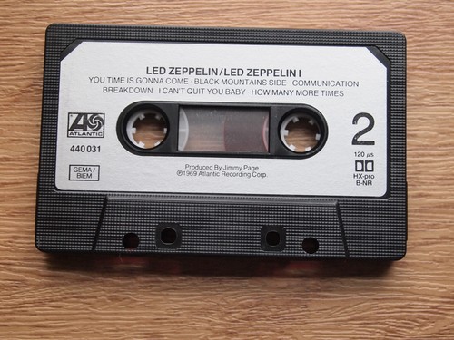 LED ZEPPELIN (ATLANTIC K440031) 1980s EUROPE CASSETTE TAPE REISSUE SILVER LABELS - Picture 5 of 5