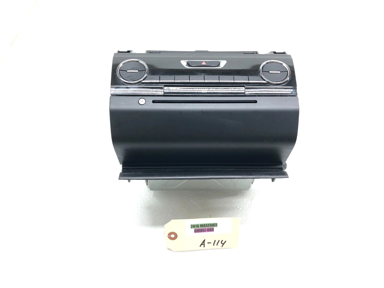 2014-2019 MASERATI GHIBLI CD CHANGER PLAYER RADIO AC HEATER CLIMATE CONTROL OEM.