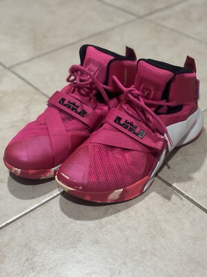 Nike Lebron James IX Zoom Soldier Think Pink Breast Cancer Shoes Men Size 