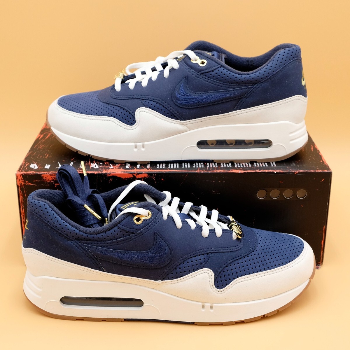NIKE AIR MAX 1 '86 OG G（NAVY） Size 12 ⚾ Nike Air Max 1 86 OG Jackie Robinson NEW! | eBay