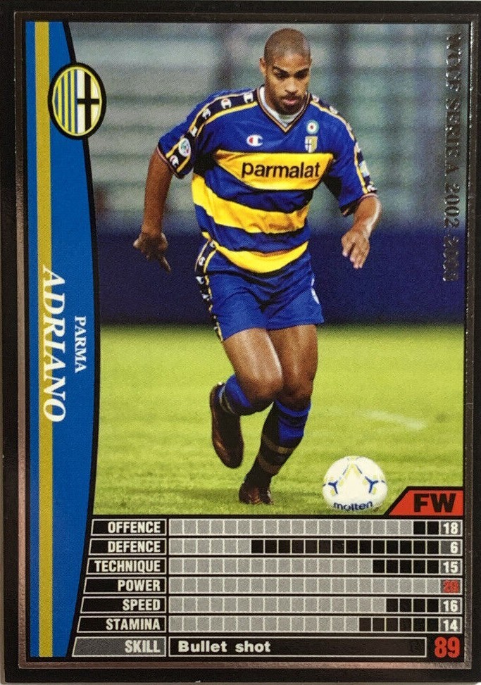 wccf シェバ アンリ トッティ ネスタ アドリアーノ プジョル カカ Adriano WCCF PANINI soccer card made in Japan sports Fight 189/288