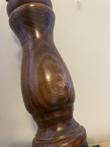 Vintage Retro Wall Sconce Hanging Candle Holder Wood Metal 18" Lot 2 - Picture 20 of 21