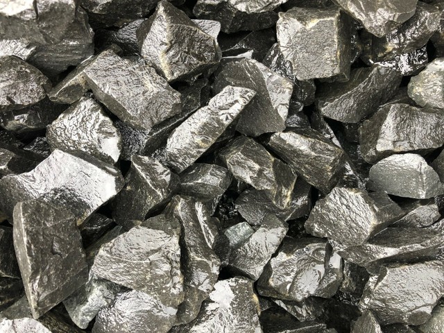 600 Kg Basaltsplitt Schwarz 32 56 Mm Anthrazit Natur Kies Garten Teich Kiesel Ebay