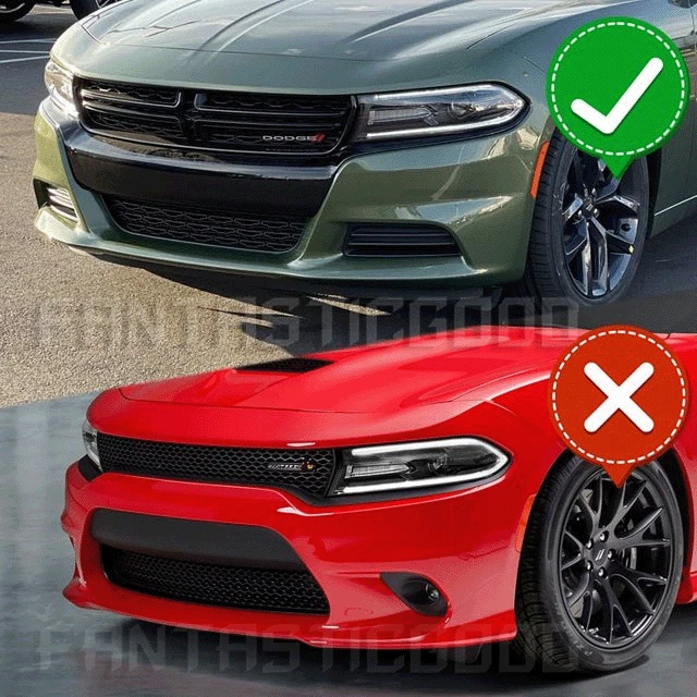 For Dodge Charger R/T SXT 2015-23 Red Front Bumper Lip Splitter Guard Protector Foto 2 de 4
