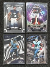 TREYLON BURKS Lot (4) w/ 2022 Panini Phoenix Silver HOLO, Clear Vision ROOKIES
