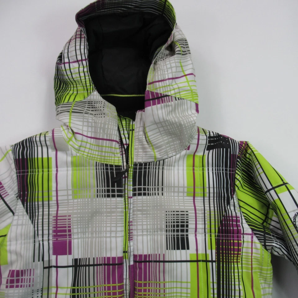 686 Abrigo Mujer Pequeño Manga Larga Bolsillos Cremallera Completa Exterior Con Capucha Foto 2 de 4