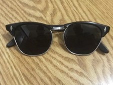 FRAME ONLY Vintage Universal UOC 1/10 12K GF Gold Filled Eyeglasses Black Frame