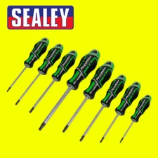 Sealey Premier AK4323HV 8pc GripMax HI-Vis Security Trx-Star Torx Screwdrivers