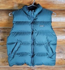Vintage Gerry Puffer Vest Green / Black Goose Down mens L