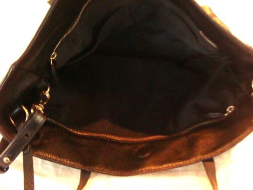 Dylan Kain Leather Tote Handbag with Small Pouch, Dust Cover & Shoulder Strap - Picture 7 of 7