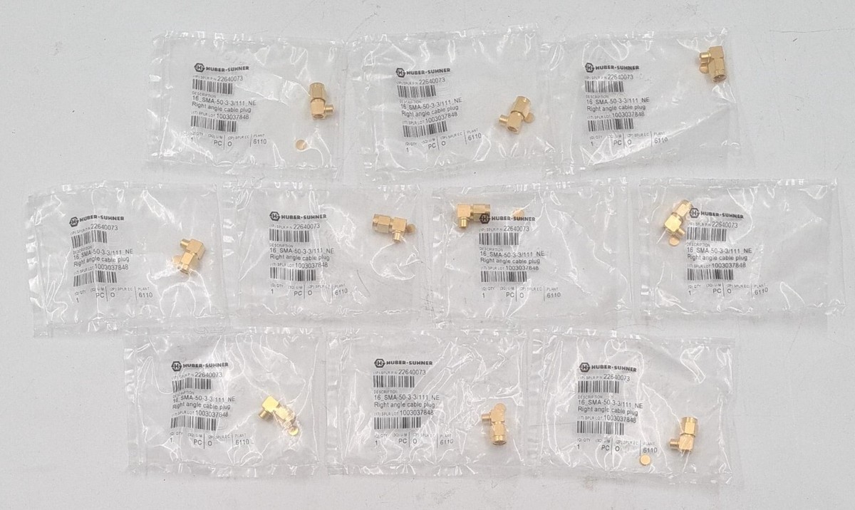 H LOT 10] NEW - HUBER SUHNER 22640073 16_SMA-50-3-3/111_NE