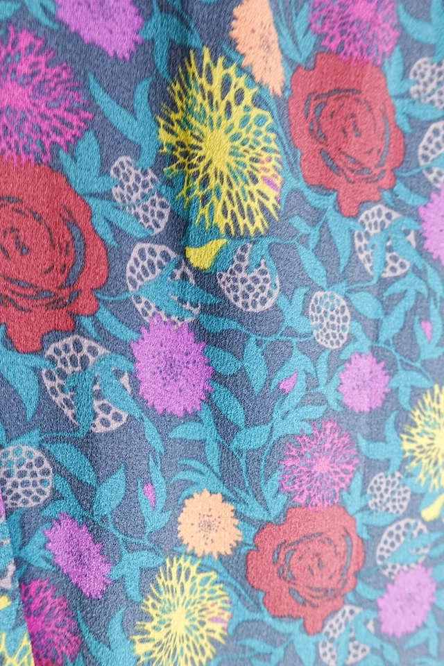 Mini Vestido American Apparel S Azul Estampado Floral Manga Larga Elastizado Bodycon Foto 2 de 4