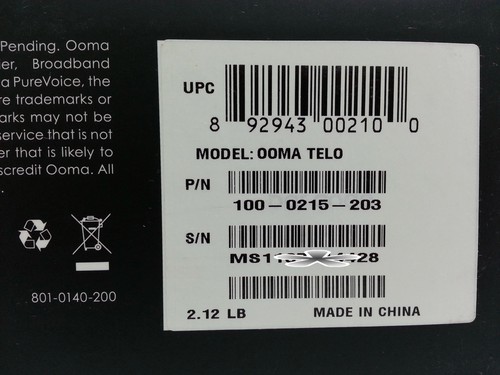 OoMA TELO PUREVoice HD FREE SMART PHONE FOR YOUR HOME PHONE SERVICE - 第 1/4 張圖片